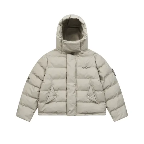 HARSH AND CRUEL Puffer Jacket Unisex Gray