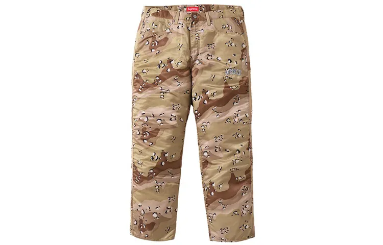 Supreme x Levi's Nylon Pant FW19 Jeans Unisex Camouflage Yellow