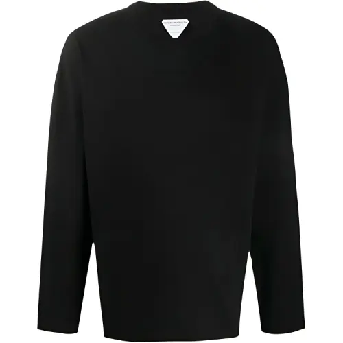 Bottega Veneta T Shirts Men's Black Crew Neck Moderate Straight Fit