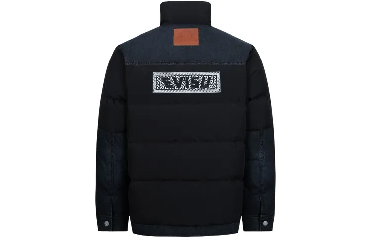EVISU AW23 Down Jacket Men's Black