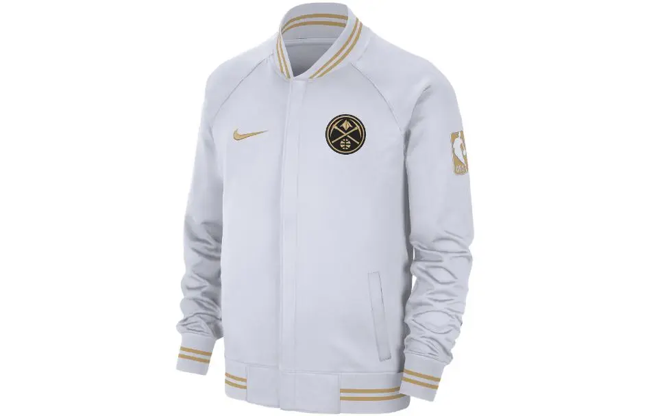 Nike Jackets Men's White Baseball Collar Moderate