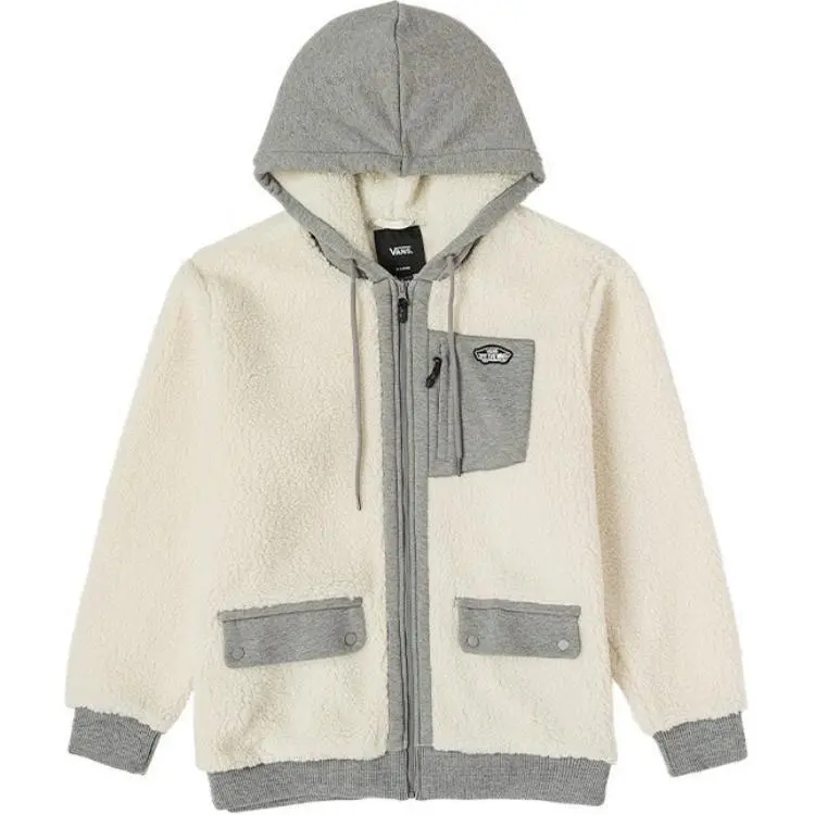 Vans Jackets Men's Ecru Hooded (Non-detachable) Moderate