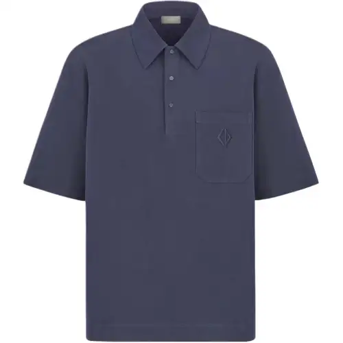 DIOR FW25 Polo Shirt Men's Blue