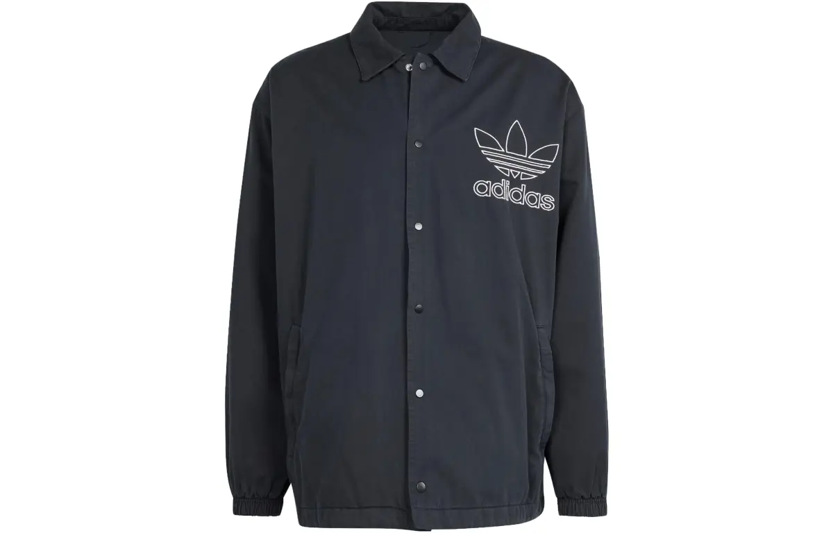 Adidas Originals Trefoil Adicolor Outline Trefoil Jacket Jackets & Coats Men's Black