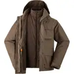 Timberland Waterproof, Windproof, And Breathable Windbreaker Jacket Men's Chocolate