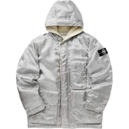 STONE ISLAND Moire-effect Puffer Jacket