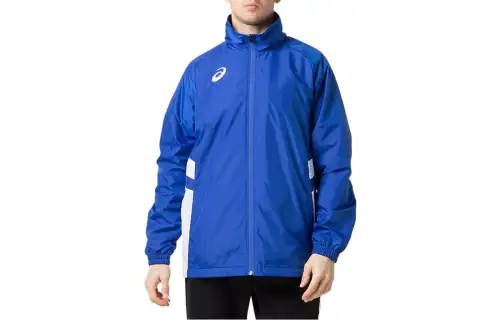 ASICS Jackets Men's Blue Stand Collar Moderate Other