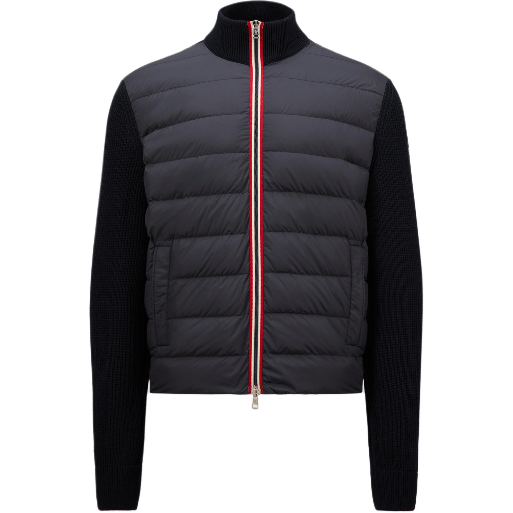 Куртка-пуховик Moncler Cardigan FW24 (темно-синяя)