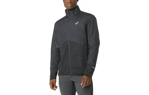ASICS Jackets Men's Gray Stand Collar Moderate Other