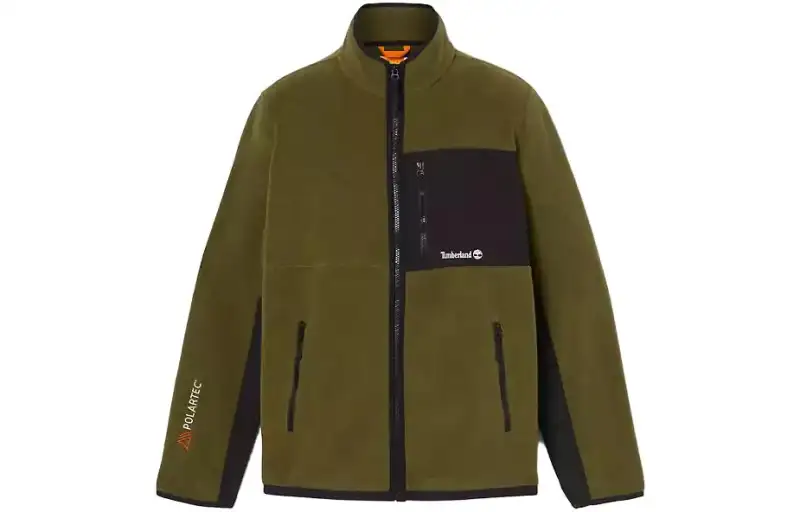 Timberland Jackets Men's Green Stand Collar Moderate Other