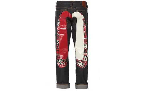 EVISU Jeans Men's Denim Blue Moderate Straight Fit Pants