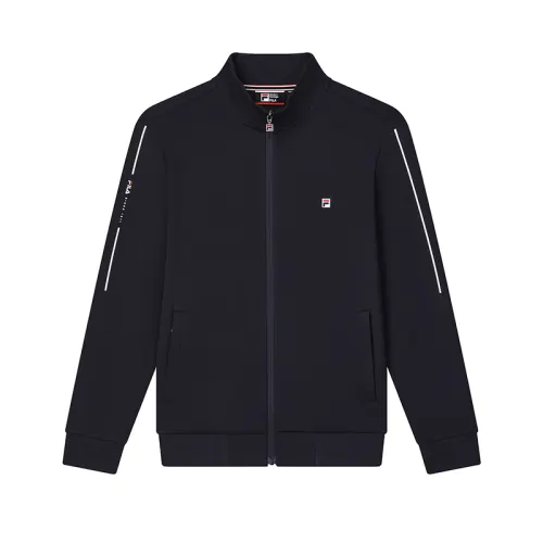 FILA Jackets Men's Legend Blue Stand Collar Moderate Other