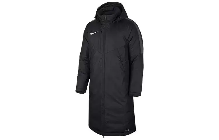 Nike Puffer Jackets Men's Black Hooded Moderate Other