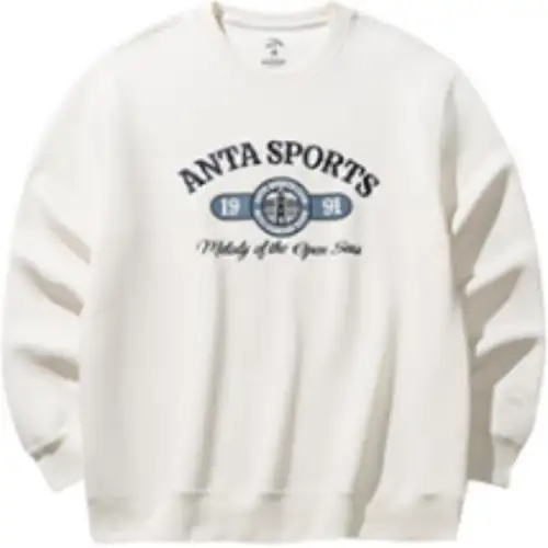 Anta Life Collection Sweatshirt Men's Warm Jade White