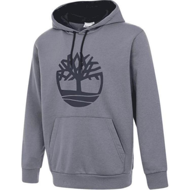 Мужское худи Timberland TFO Tree Logo Brushback (/ серо-синее)