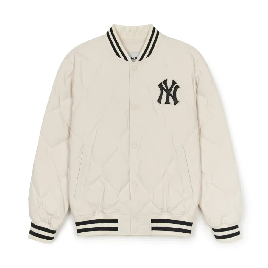 MLB New York Yankees Baseball Jacket Unisex Ecru