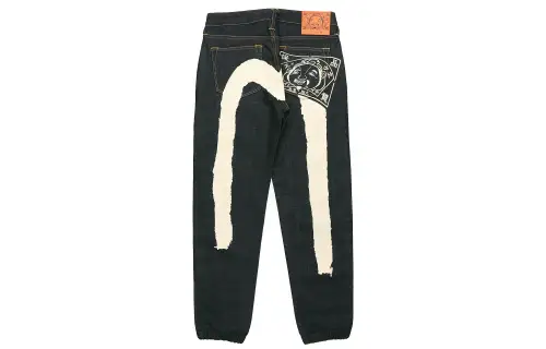 EVISU Jeans Men's Denim Blue Moderate Cuffed Pants
