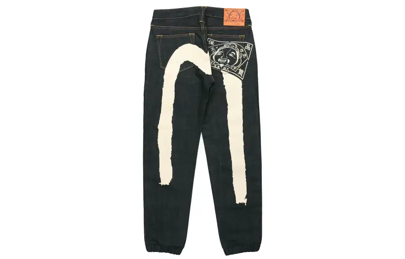 EVISU Jeans Men's Denim Blue Moderate Cuffed Pants