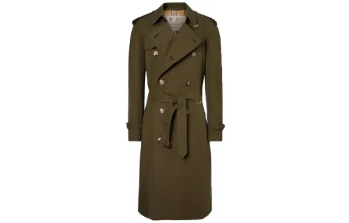 Burberry SS21 Trench Coat Men's Dark Army Khaki