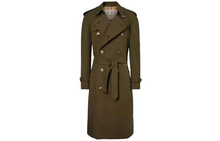 Burberry SS21 Trench Coat Men's Dark Army Khaki