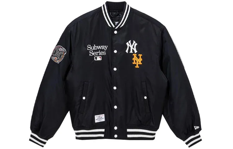 New Era Baseball Jacket Unisex Marine Blue