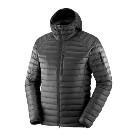 SALOMON Jackets Men's Black Hooded Moderate Other