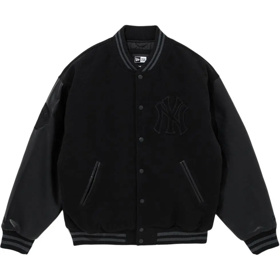 New Era Baseball Jacket Unisex Black