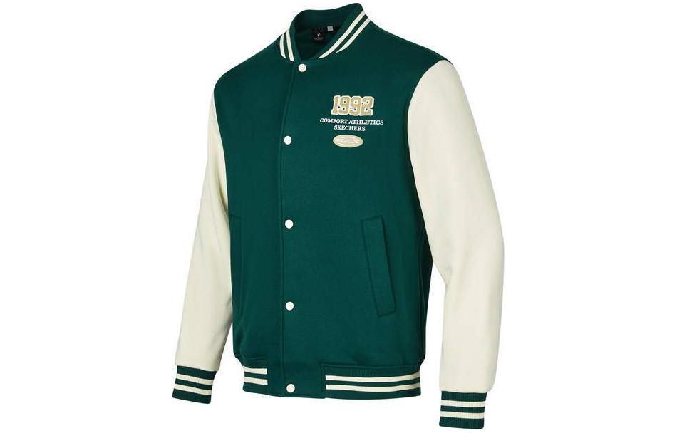 Мужская куртка Skechers Baseball Jacket (зеленая)