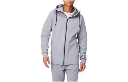 ASICS Jackets Men's Gray Hooded Moderate Other
