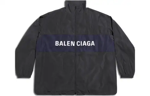 Balenciaga Logo Zip Up Jacket