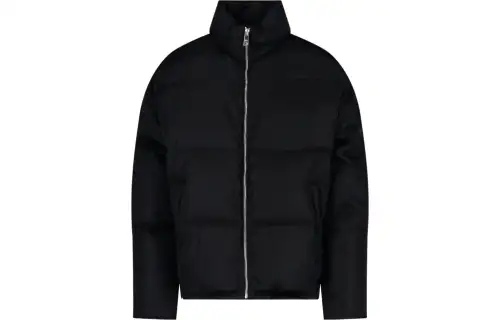 PRADA Down Jackets Men's Black Stand Collar Moderate Other