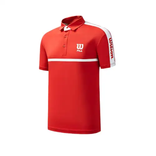 FILA x Wilson Athletics Polo Shirt Men's Red RD