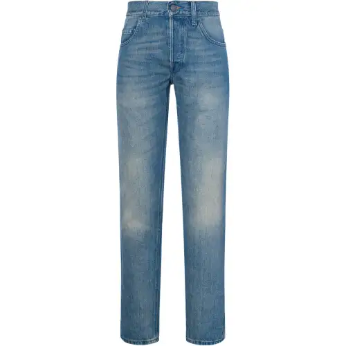 GUCCI Jeans Men's Blue Moderate Slim Fit Pants