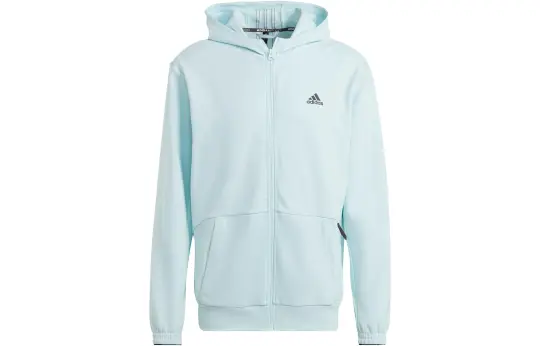 Adidas AEROREADY Yoga Full Zip Hoodie Jackets & Coats Men's Blue