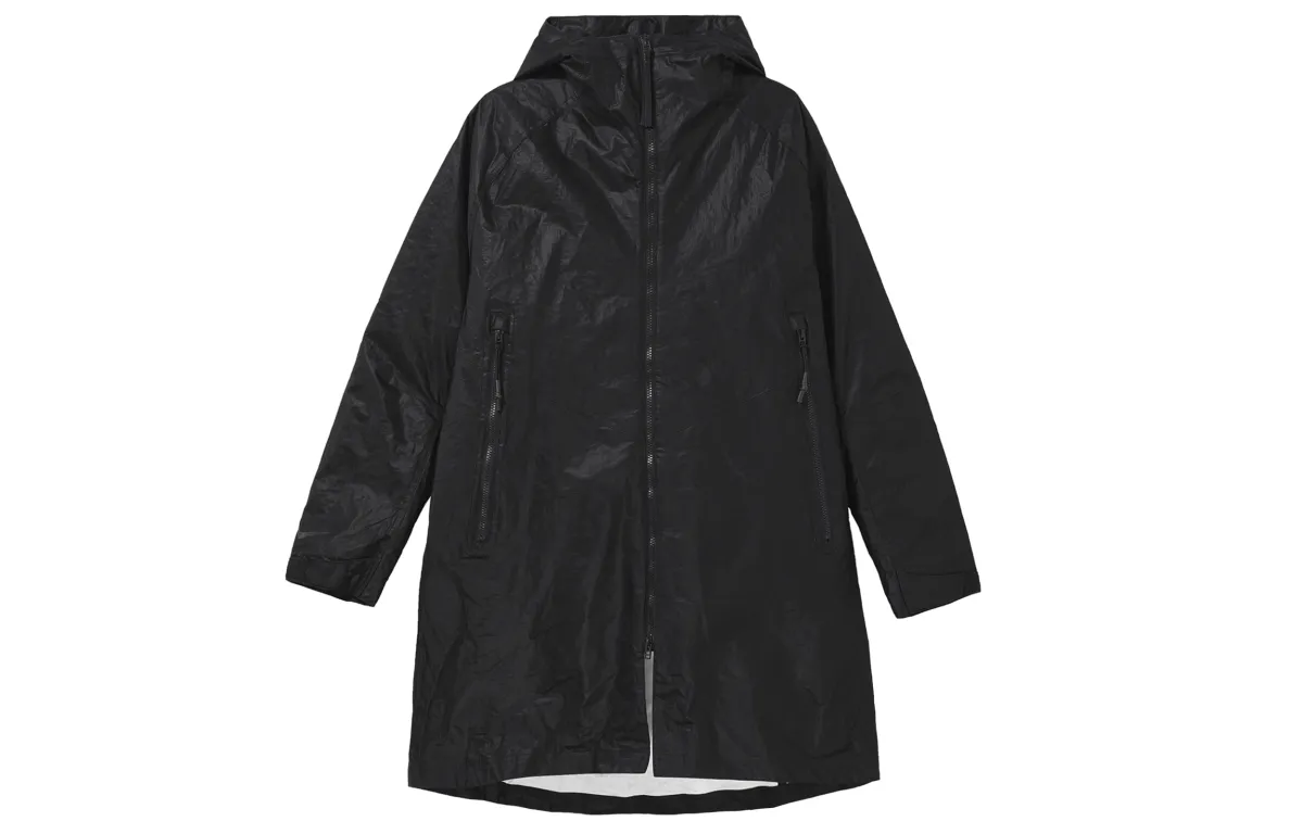 Nike Parka Coats Men's Black Hooded Moderate Straight Fit