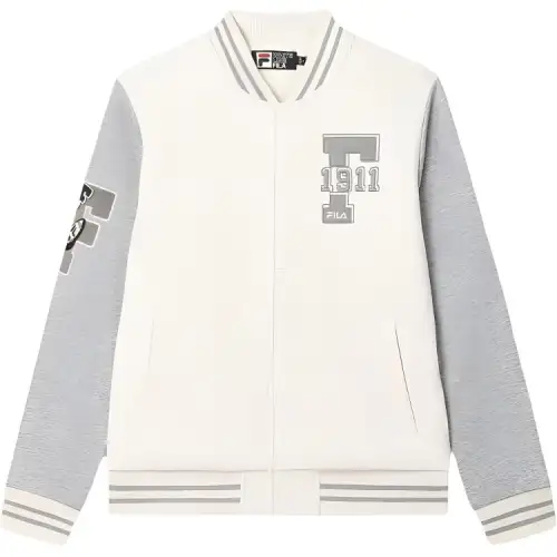 FILA ORIGINALE Collection, Fashion Casual Fleece Lined Multicolor Versatile Knitted Fabric Long Sleeved