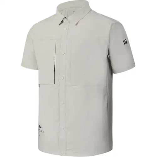 FILA Shirts Men's Coix Seed Lapel Moderate Other