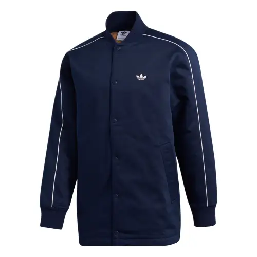 Adidas Originals STADIUM PARKA Jackets & Coats Unisex College Navy/Cardboard Yellow/Jade White