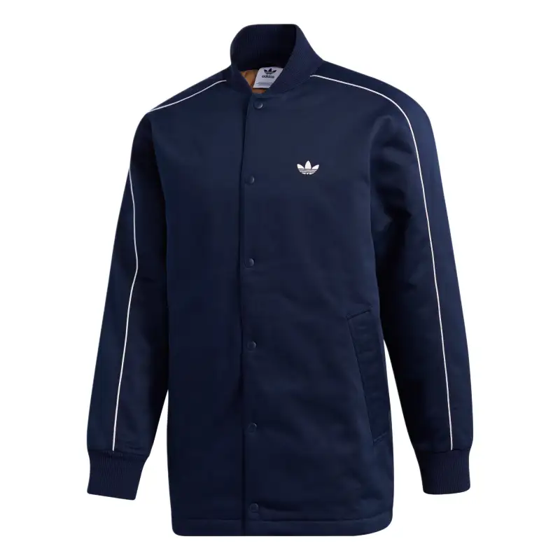 Adidas Originals STADIUM PARKA Jackets & Coats Unisex College Navy/Cardboard Yellow/Jade White