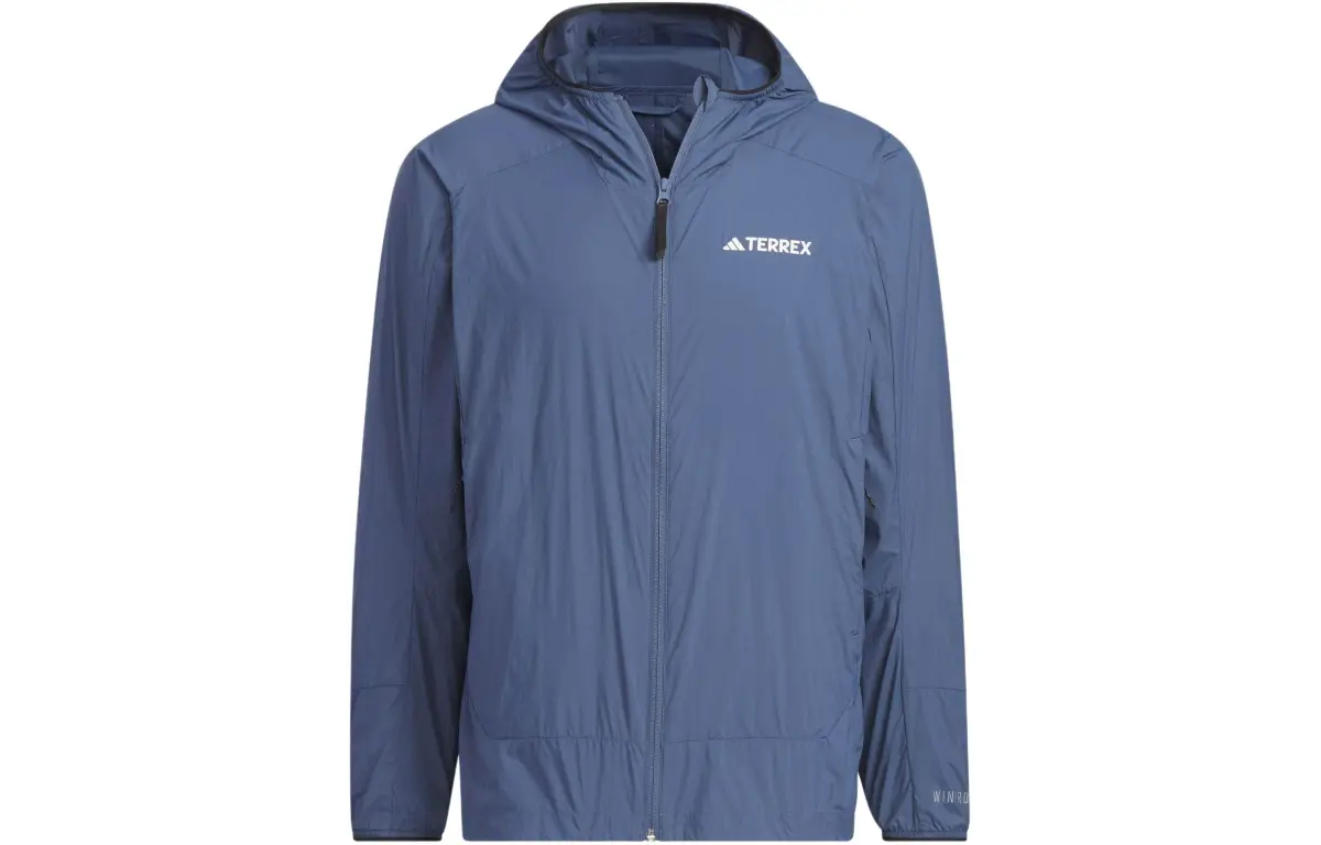 Adidas Terre Waterproof, Windproof, And UV Protection Sun Protection Clothing Men's Gray Blue
