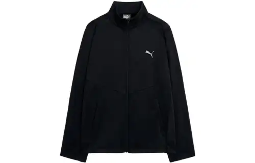 PUMA Jackets Men's Black Stand Collar Moderate Other