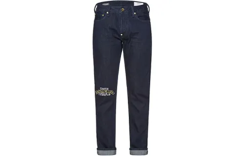 EVISU Jeans Men's Denim Blue Moderate Tapered Pants