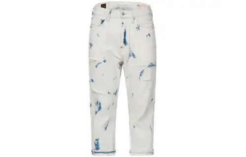 EVISU Tapered Pants Non-Stretch Moderate Jeans Men's Denim Blue