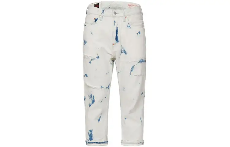 EVISU Tapered Pants Non-Stretch Moderate Jeans Men's Denim Blue