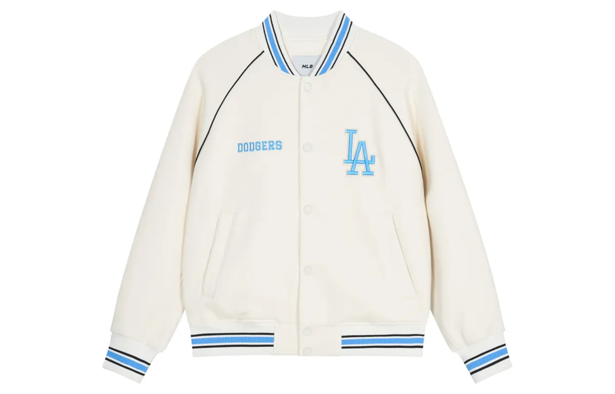 MLB Preppy SS24 Baseball Jacket Unisex White