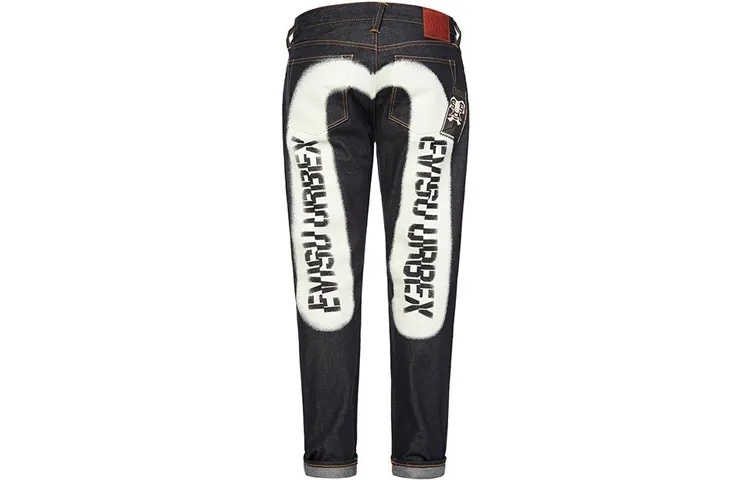EVISU Slim Fit Pants Jeans Men's Denim Blue
