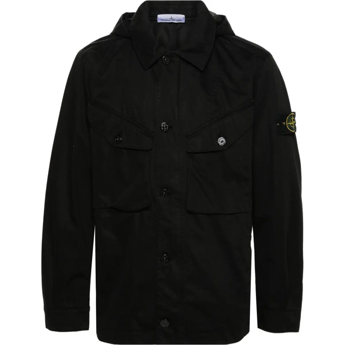 STONE ISLAND Logo Patch Hooded Jacket