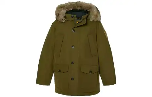 Timberland Jackets Men's Green Detachable Hood Moderate Other