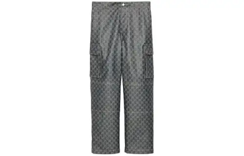 GUCCI Jeans Men's Blue Moderate Straight Fit Pants