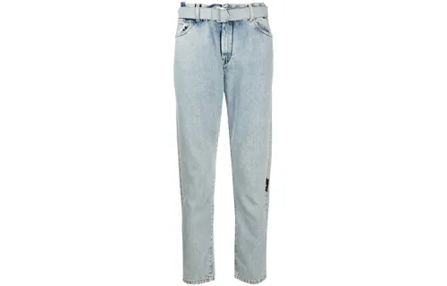 OFF WHITE FW20 Jeans Men's Light Blue Moderate Slim Fit Pants